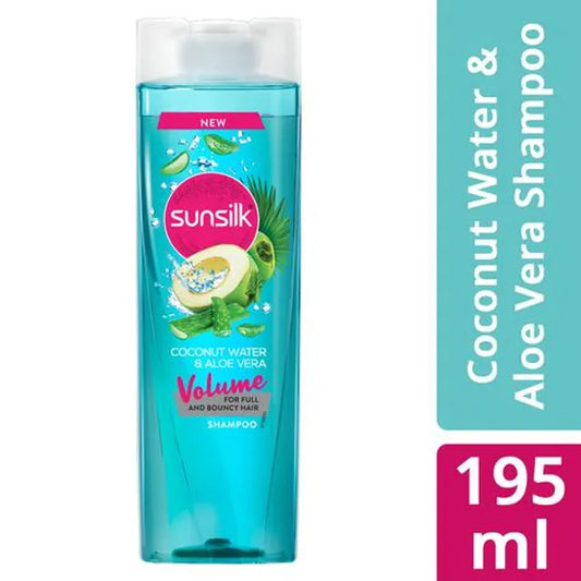 SUNSILK  Coconut Water & Aloe Vera Volume Hair Shampoo 195 ml Sunsilk