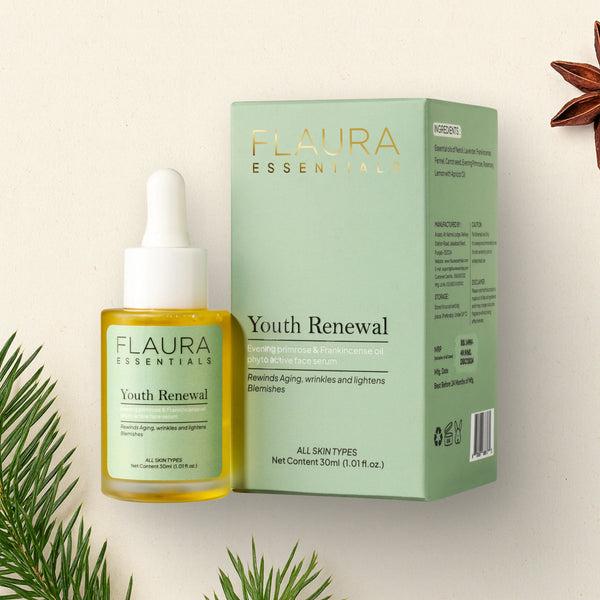 FLAURA ESSENTIALS YOUTH RENEWAL FACE SERUM 30ML Flaura