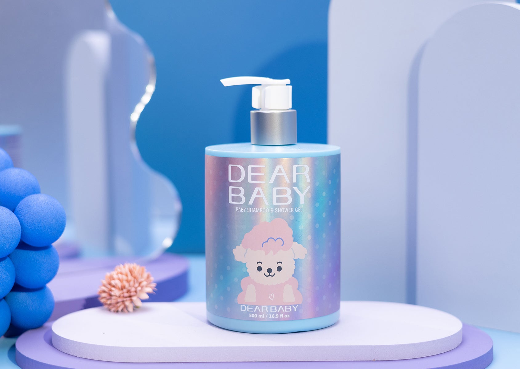 DEAR BABY Baby Shampoo & Shower Gel | Cleanse and Nourish Your Baby’s 500ML DEAR BABY