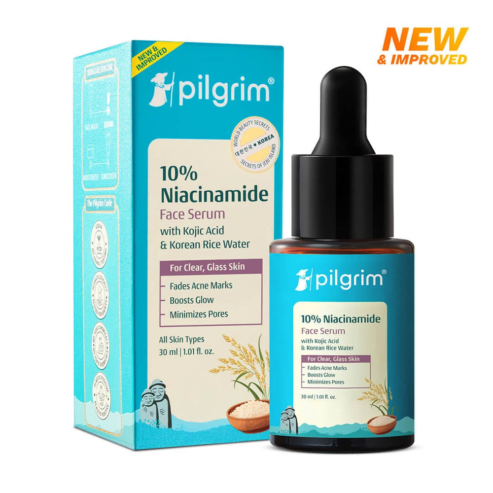 Pilgrim 10% Niacinamide Face Serum With Kojic Acid & Korean Rice Water 30ml Pilgrim
