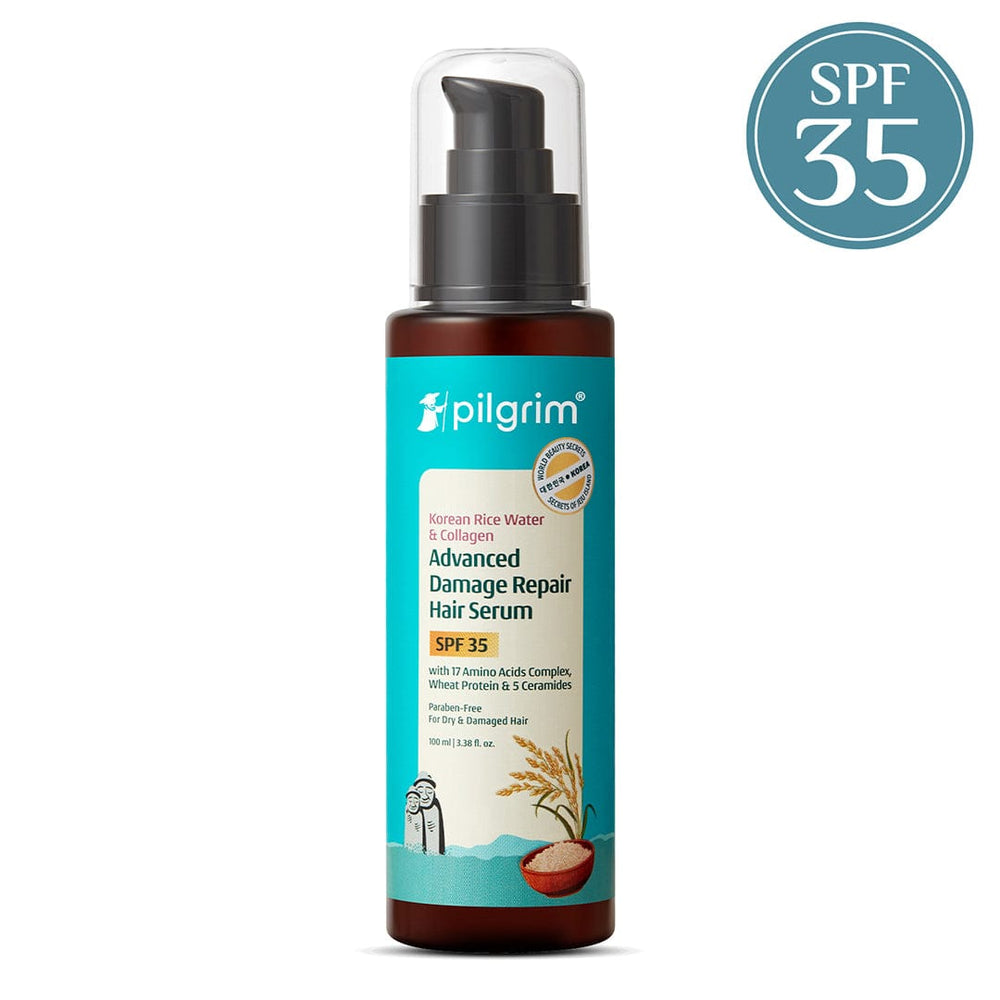 Pilgrim Korean Rice Water & Collagen Advanced Damage Repair Hair Serum SPF 35 100ml Pilgrim