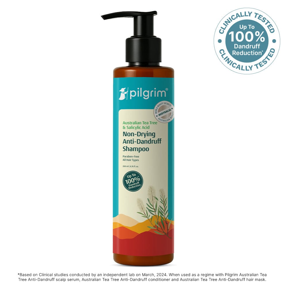 Pilgrim Australian Tea Tree Non-Drying Anti-Dandruff Shampoo 200ml Pilgrim
