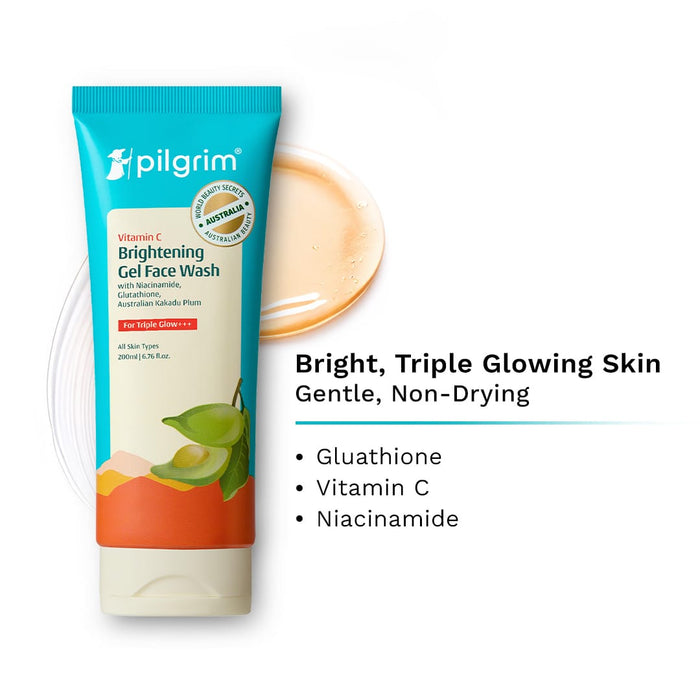Pilgrim Vitamin C Brightening Gel Face Wash 100ml Pilgrim