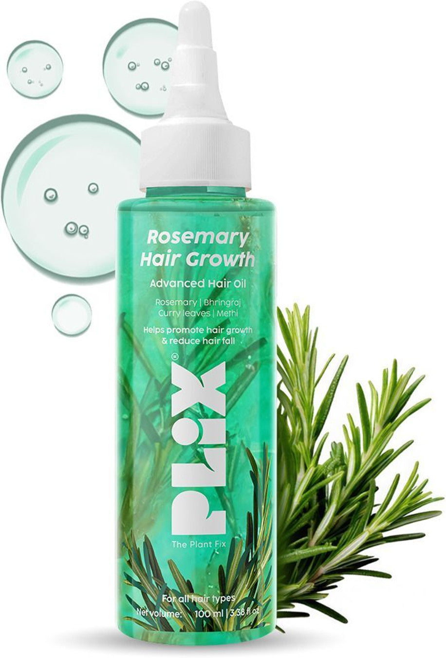 Plix - The Plant Fix Rosemary Hair Growth Advanced Hair Oil 100ml PLIX