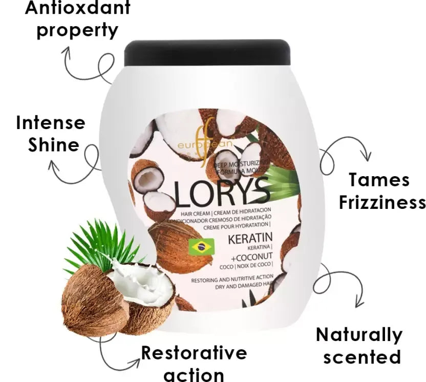 European Formula Lorys Keratin + Coconut Hair Cream 1000 g European Formula