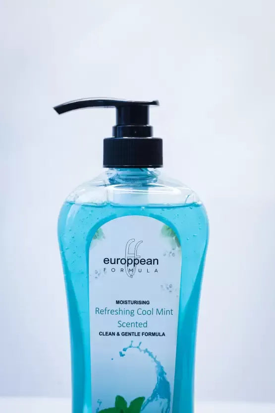 EUROPEAN FORMULA Moisturising Refreshing Cool Mint Scented Shower Gel Bath 1000 ml European Formula