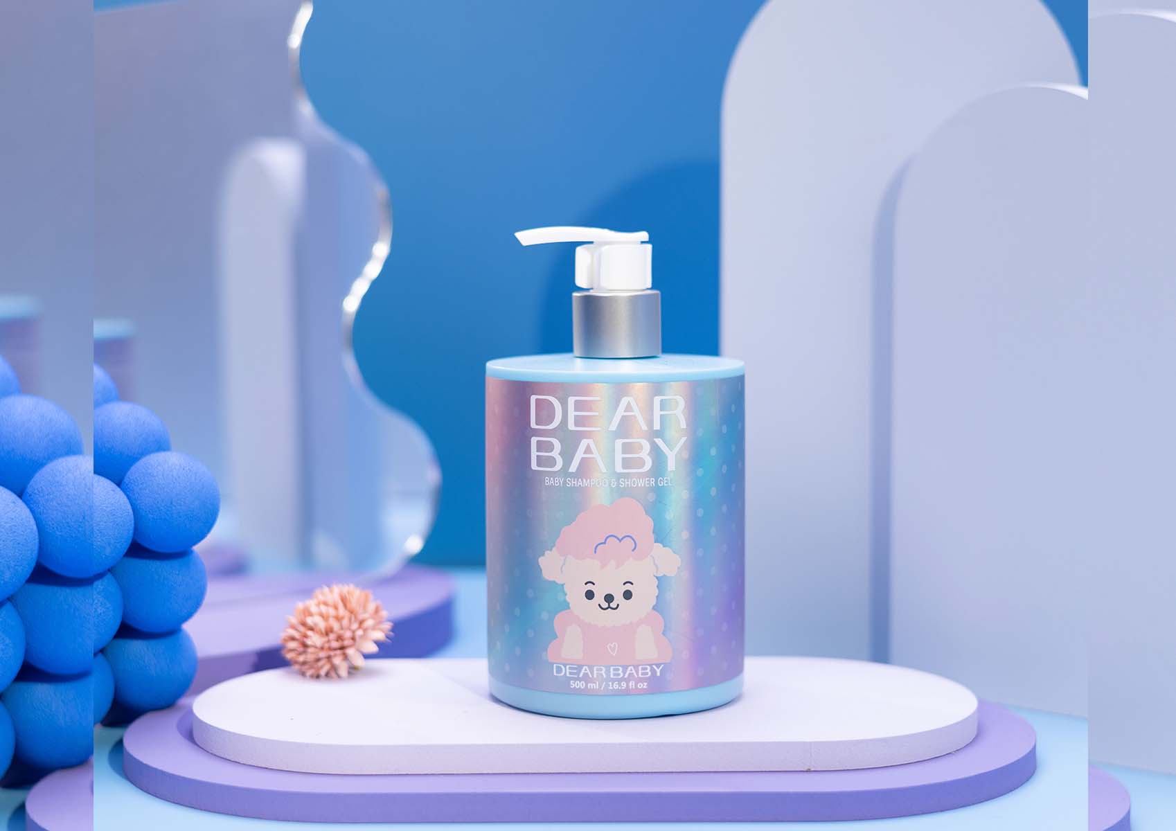 DEAR BABY Baby Shampoo & Shower Gel | Cleanse and Nourish Your Baby’s 500ML DEAR BABY