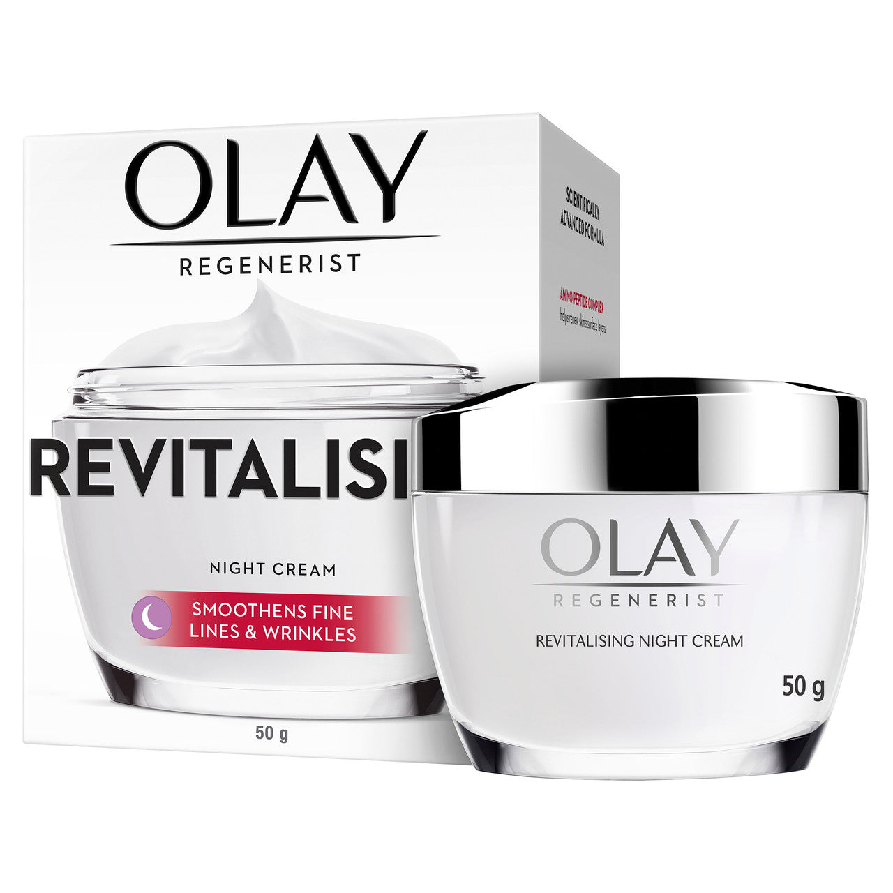 Olay Regenerist Advanced Anti-Ageing Revitalizing Night Skin Cream, 50g Olay