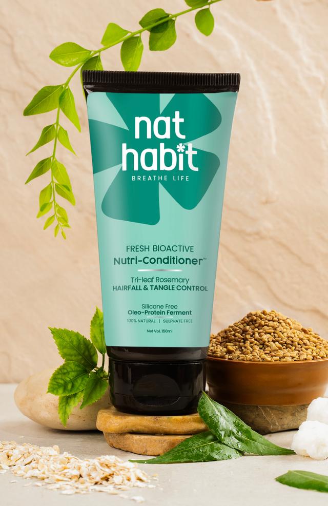 Nat Habit Tri-leaf Rosemary Hairfall and Tangel control Nutri-Conditioner 125ml Nat Habitat