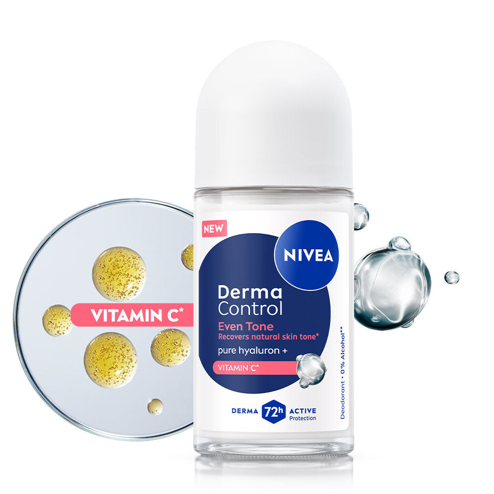 NIVEA Derma Control Even Tone Underarm Roll-On (50ml) NIVEA