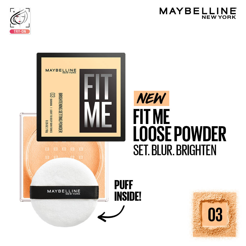Maybelline New York Fit Me Loose Finishing Powder, Silky & Lightweight Powder Beauty Bumble