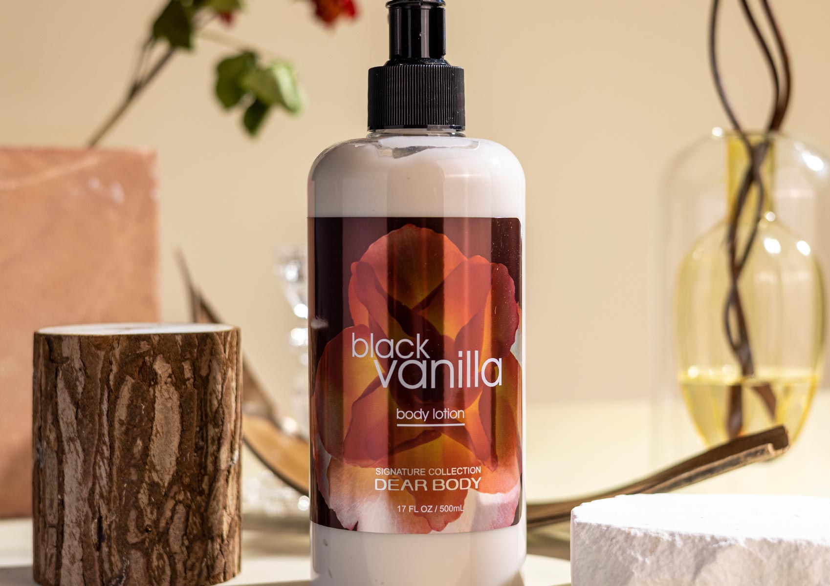 Body Luxuries Black Vanilla Body Lotion | Feeling soft | Evocative Fragrance | (500 ML) BODY LUXURIES