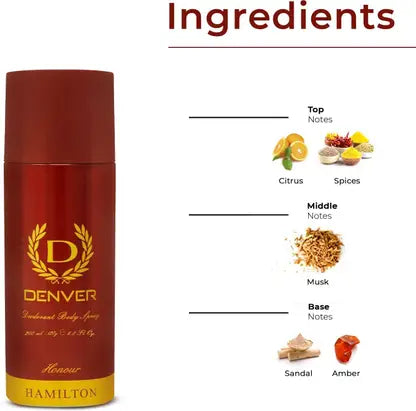 DENVER Honour Deo Deodorant Spray - For Men  (200 ml) Beauty Bumble