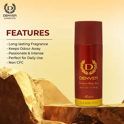DENVER Honour Deo Deodorant Spray - For Men  (200 ml) Beauty Bumble