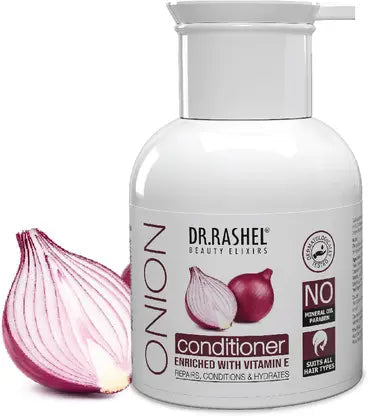 DR.RASHEL Onion Conditioner with Black Seed Oil for Hair Growth & Premature hair Graying (200 ml) Dr. Rashel