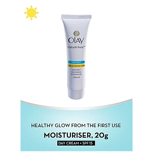 Olay Natural Aura - Vitamin B3, Pro B5, E, With UV Protection, 20 g Olay