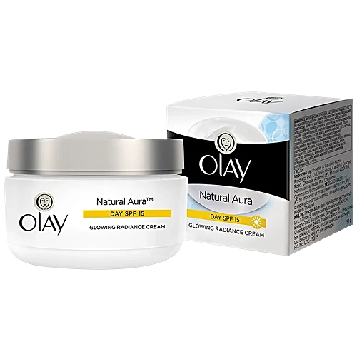 Olay Natural Aura Day Cream - Vitamin B3, Pro B5, E, SPF 15, 50 g Olay
