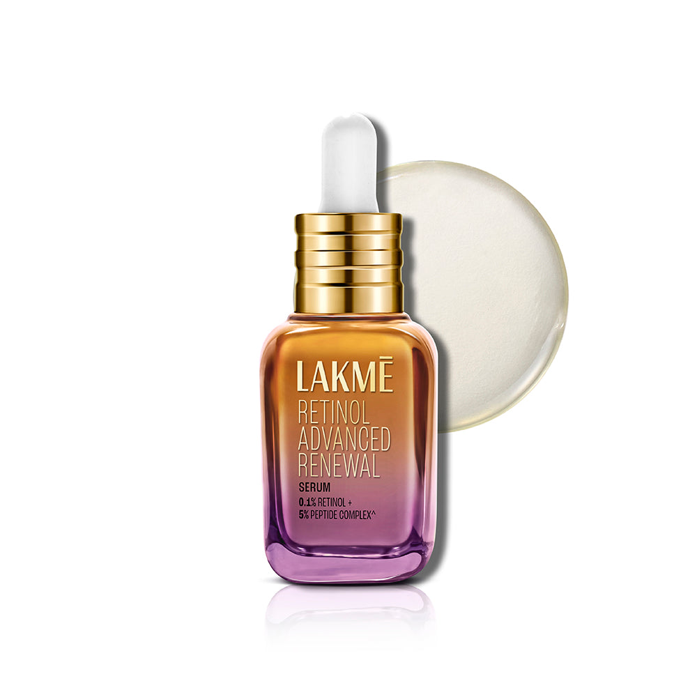 Lakme Retinol Advanced Renewal Serum 0.1% Retinol + 5% Peptide Complex 30ml Lakme