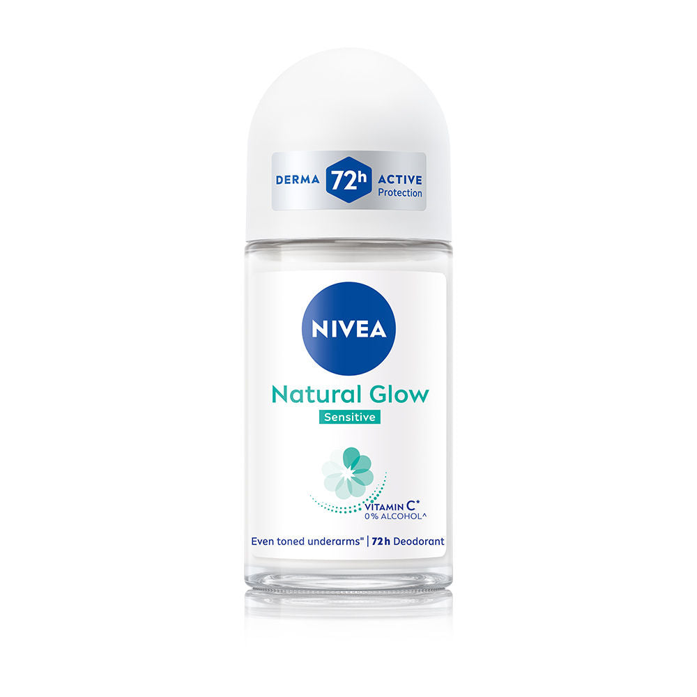 NIVEA Natural Glow Sensitive 72H Deodorant Roll (50ml) NIVEA
