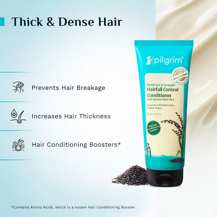 Pilgrim Redensyl & Anagain Hairfall Control Conditioner 200ml Pilgrim