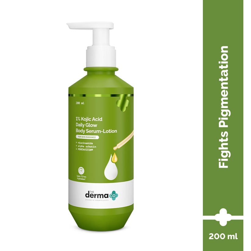 Derma Co 1% Kojic Acid Daily Glow Body Serum-Lotion 200Ml The Derma Co