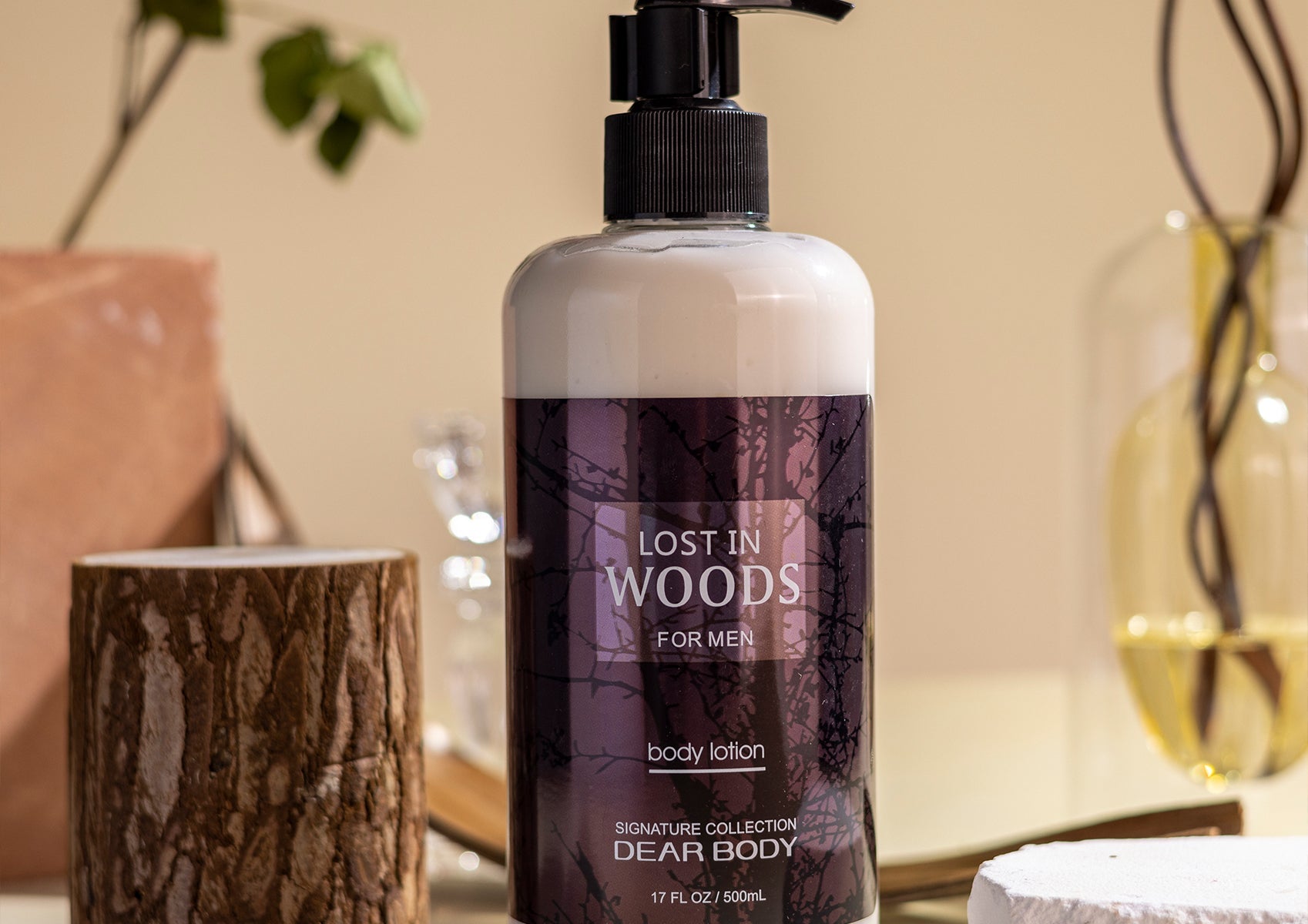 Body Luxuries  LOST IN WOODS Body Lotion | Feeling soft | Evocative Fragrance | (500 ML) BODY LUXURIES