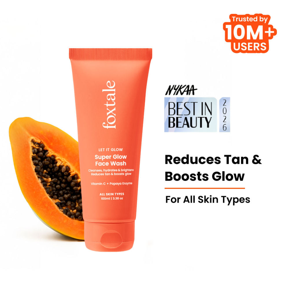 Foxtale Super Glow Face Wash With Papaya Enzyme & Vitamin C 150 ML FOXTALE