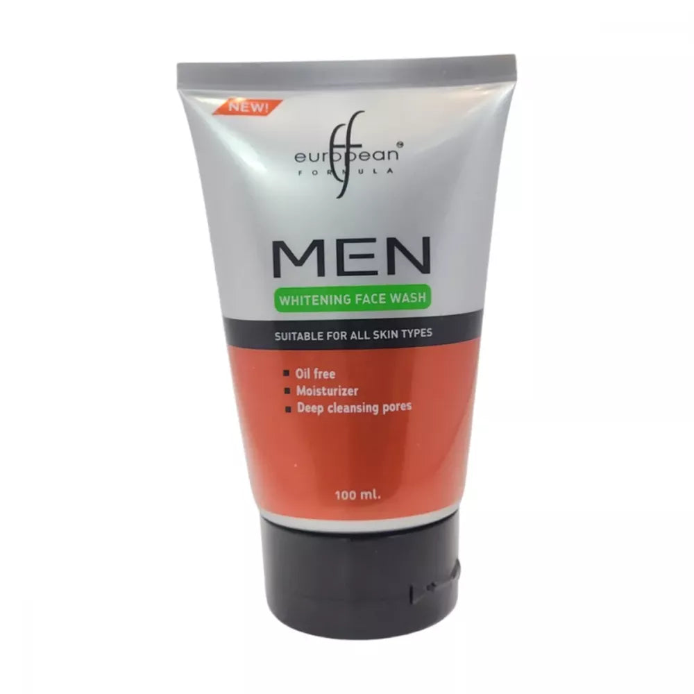 European Formula Men Whitening Face Wash for Oil Control, Deep Cleansing & Fresh Skin European Formula