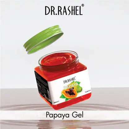 DR.RASHEL Papaya Gel for Face & Body | Gentle Exfoliation, Hydration & Clear Skin Tone (380 ml) Dr. Rashel