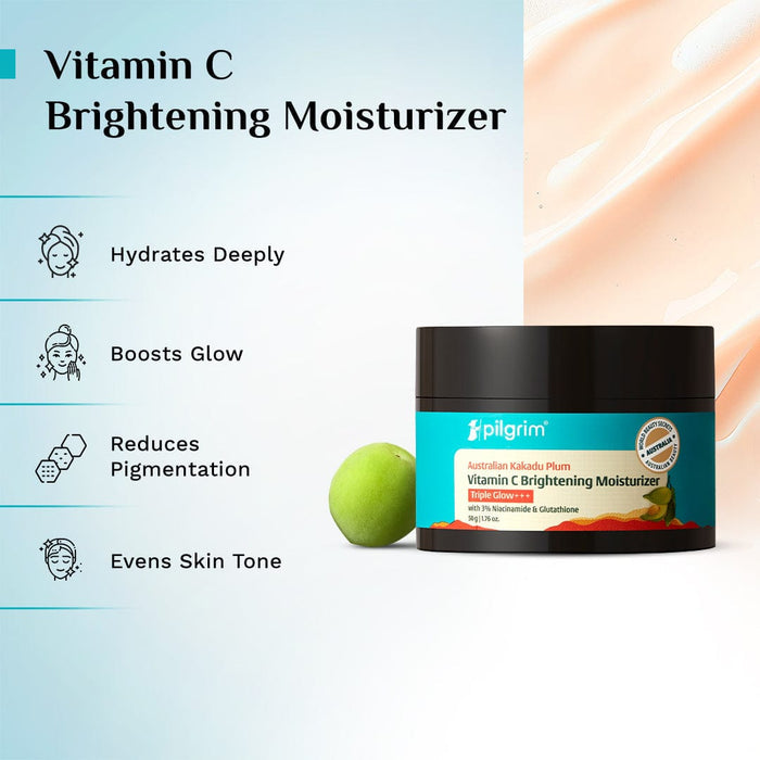 Australian Kakadu Plum Vitamin C Brightening Moisturizer 50g Pilgrim
