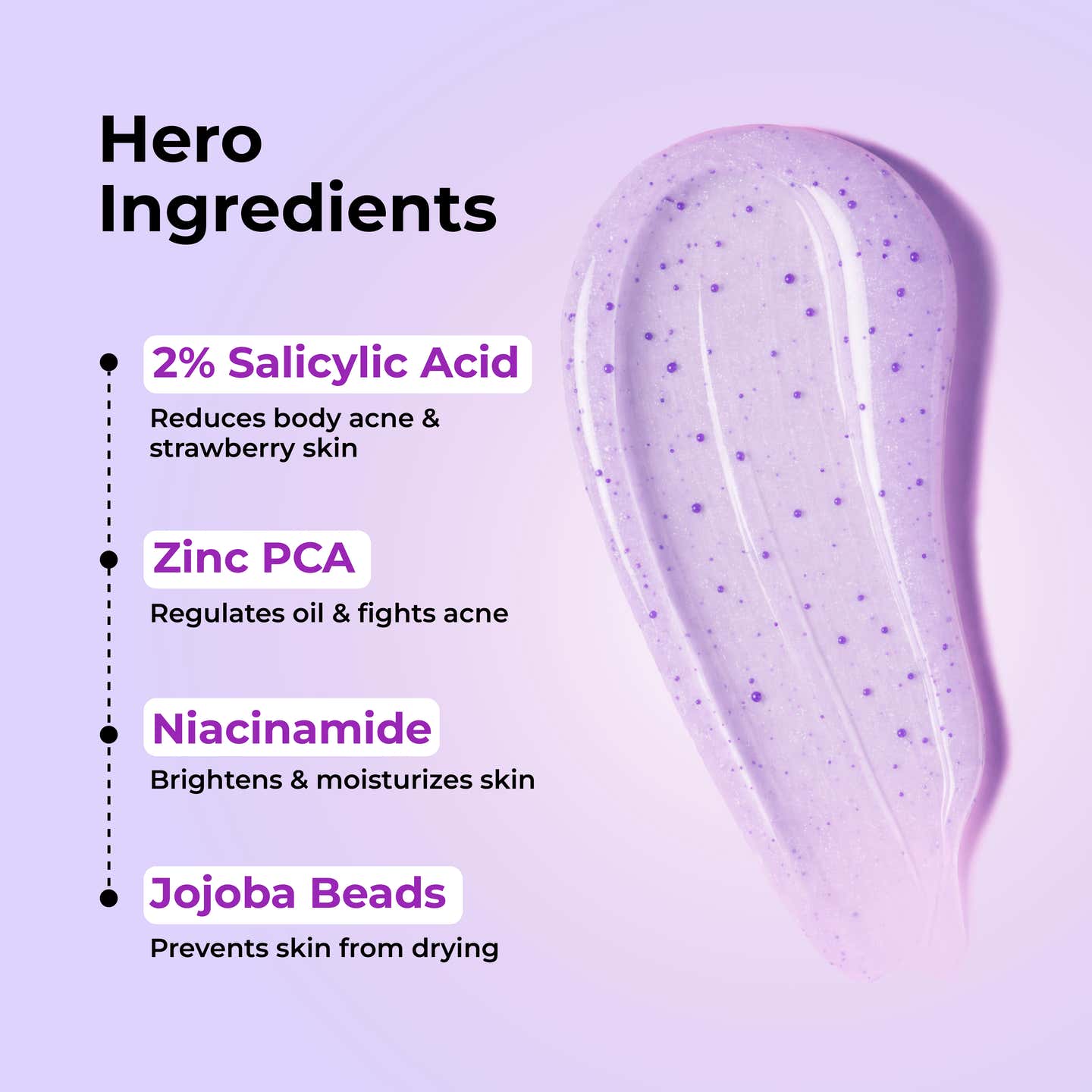 FoxTale 2% Salicylic Acid Exfoliating Body Wash With Zinc Pca|Reduces Body Acne, Strawberry Skin & Ingrown Hair|Smoothens Uneven Texture In 28 Days|Body Wash Men & Women|Exfoliating Shower Gel|250 Ml FOXTALE