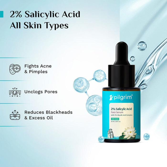Pilgrim 2% Salicylic Acid Anti-Acne Face Serum 30ml Pilgrim