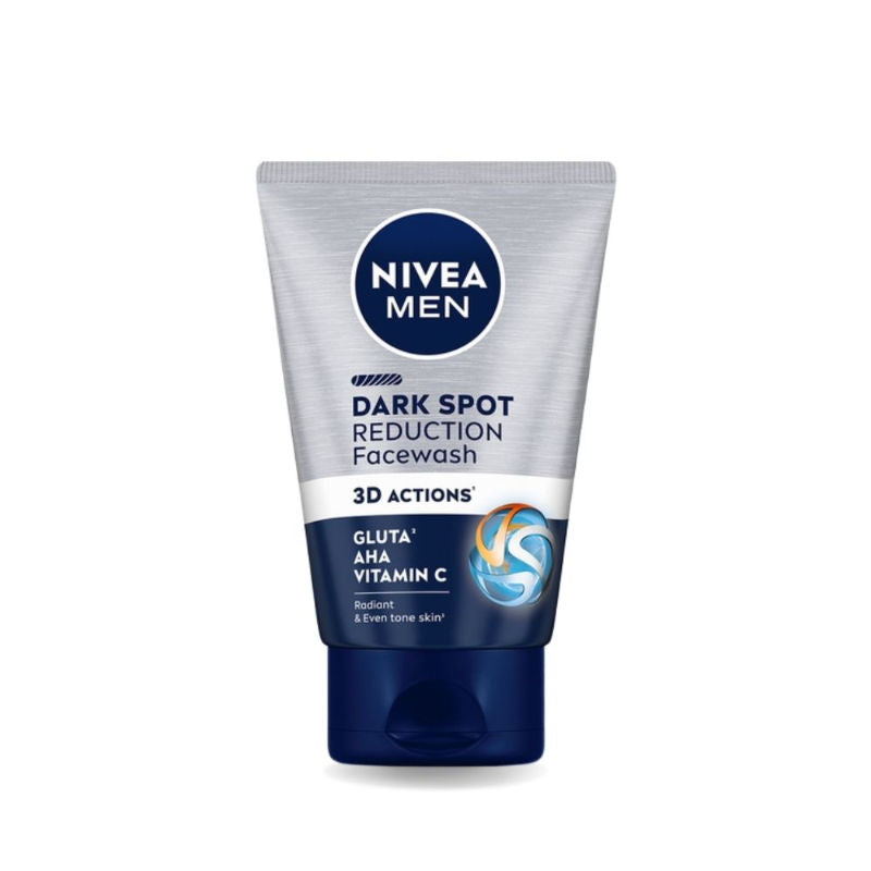 NIVEA MEN Face Wash, Dark Spot Reduction, for Clean & Clear Skin with 10x Vitamin C Effect (50g) NIVEA