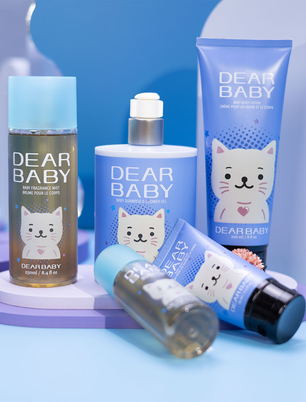 DEAR BABY Baby Shampoo & Shower Gel (Blue Cat) 500ML Beauty Bumble