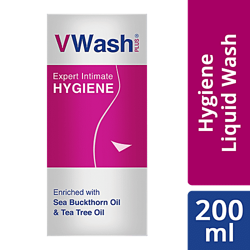 Vwash Plus Expert Intimate Hygiene Wash - For Women, 200 ml Bottle VWASH