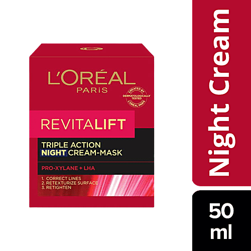 L'Oreal Paris Revitalift Triple Action Night Cream-Mask, 50 ml L'OREAL