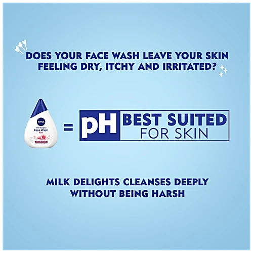 Nivea Milk Delights Face Wash With Rose For Sensitive Skin, 100 ml NIVEA