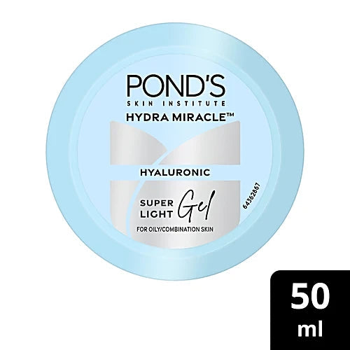 Ponds Super Light Gel Oil-Free Moisturize with Hyaluronic Acid & Vitamin E, 50 g Beauty Bumble