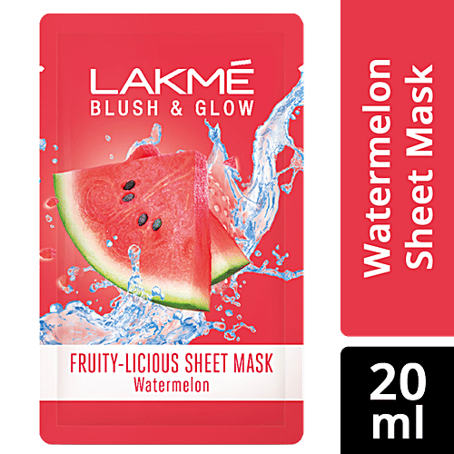 Lakme Blush & Glow Watermelon Sheet Mask, 20 ml LAKME