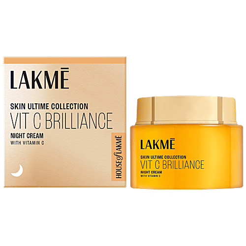 Lakme 9 To 5 - Vitamin C+ Night Cream, Light On Skin, 50 g Lakme