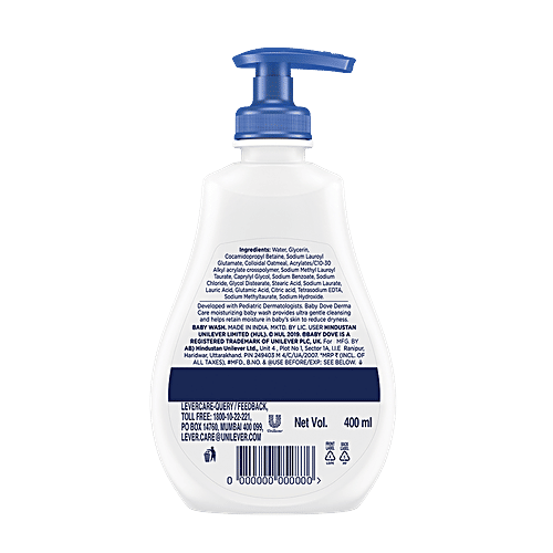 Baby Dove Derma Protect Moisturising Wash 400ml Baby Dove