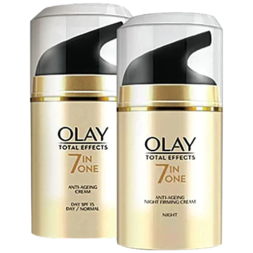 Olay Total Effects Day Cream + Night Cream - Slay All Day Pack, 2 pcs (50 g each) Olay