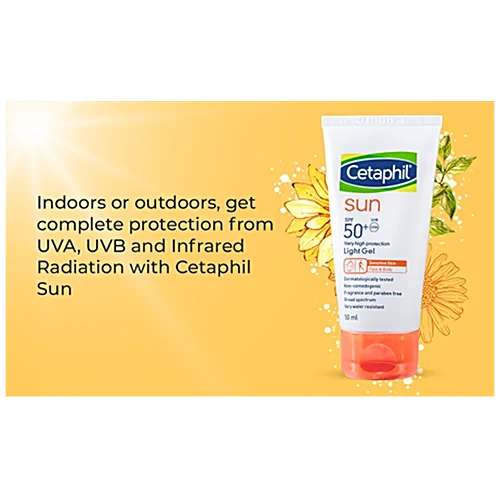 Cetaphil Sun SPF 50+ Light Gel For Sensitive Skin 50Ml Cetaphil