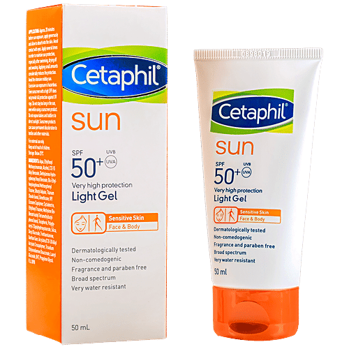 Cetaphil Sun SPF 50+ Light Gel For Sensitive Skin, 50 ml Cetaphil