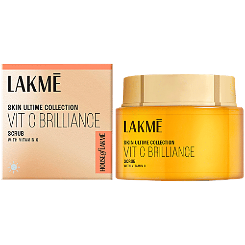 Lakme Vitamin C Brilliance Face Scrub - Exfoliation For Brighter Skin, 50 g Lakme