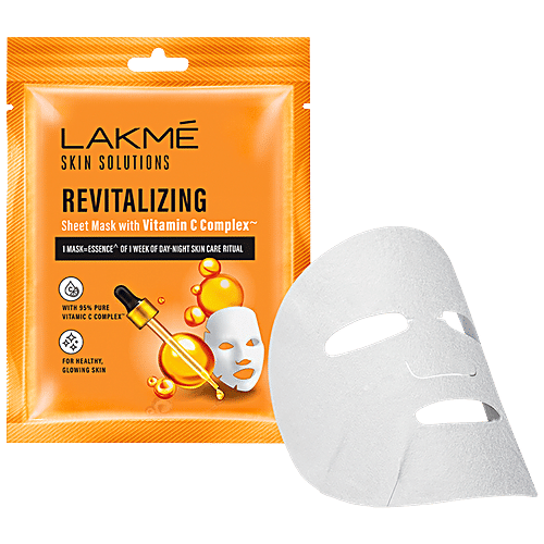 Lakme Skin Solutions Revitalizing Sheet Mask With Vitamin C Complex, 25 ml LAKME