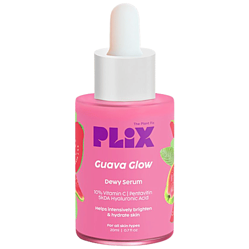 Plix Guava Glow Dewy Serum - 10% Vitamin C, Pentavitin, 5KDa Hyaluronic Acid, 20 ml PLIX