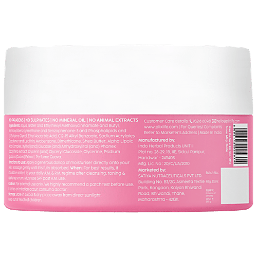 Plix Guava Glow Smoothie Moisturizer - With Vitamin C & ALA, SPF 20, 50 g PLIX