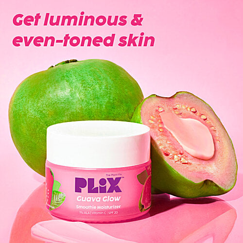 Plix Guava Glow Smoothie Moisturizer - With Vitamin C & ALA, SPF 20, 50 g PLIX