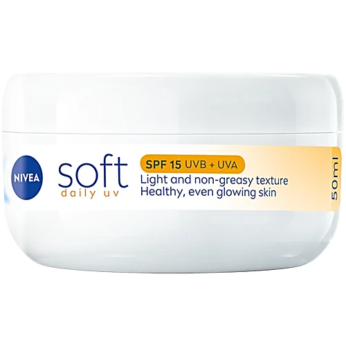 Nivea Soft Daily UV Light Moisturising Cream With SPF 15, 50 ml NIVEA